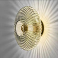NimbusFlux - Lampada da parete in vetro con luce ondulata