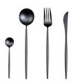 SET DI POSATE LUSSUOSE IN ACCIAIO INOSSIDABILE 24 PEZZI ORO-ARGENTO