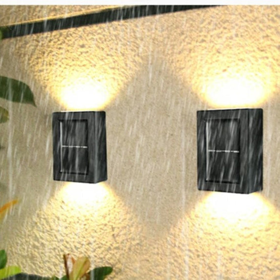 Lampada da esterno solare LED IP65 impermeabile Nera
