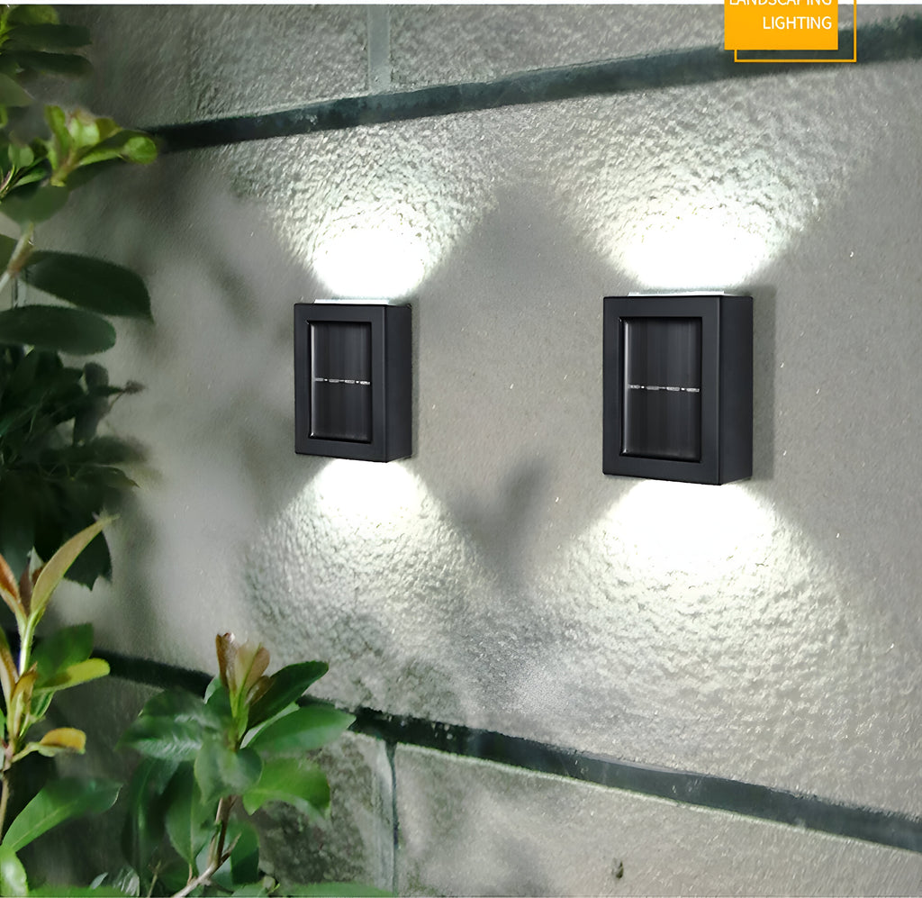 Lampada da esterno solare LED IP65 impermeabile Nera