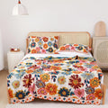 Coperta di Cotone con Fiori Brillanti