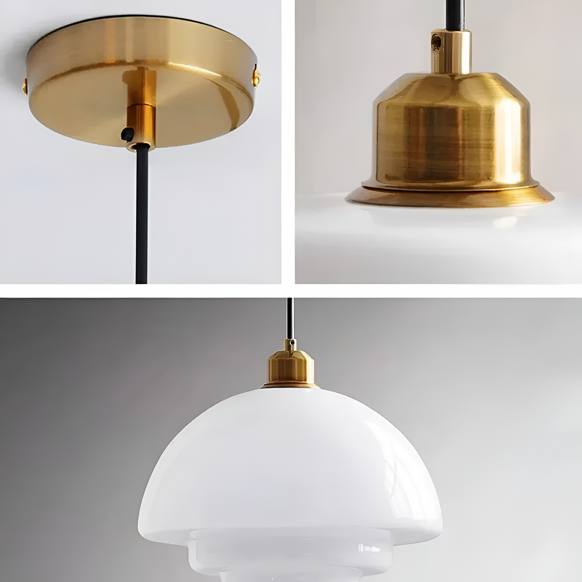 La Perla della Lampada a Sospensione in Vetro Art Deco