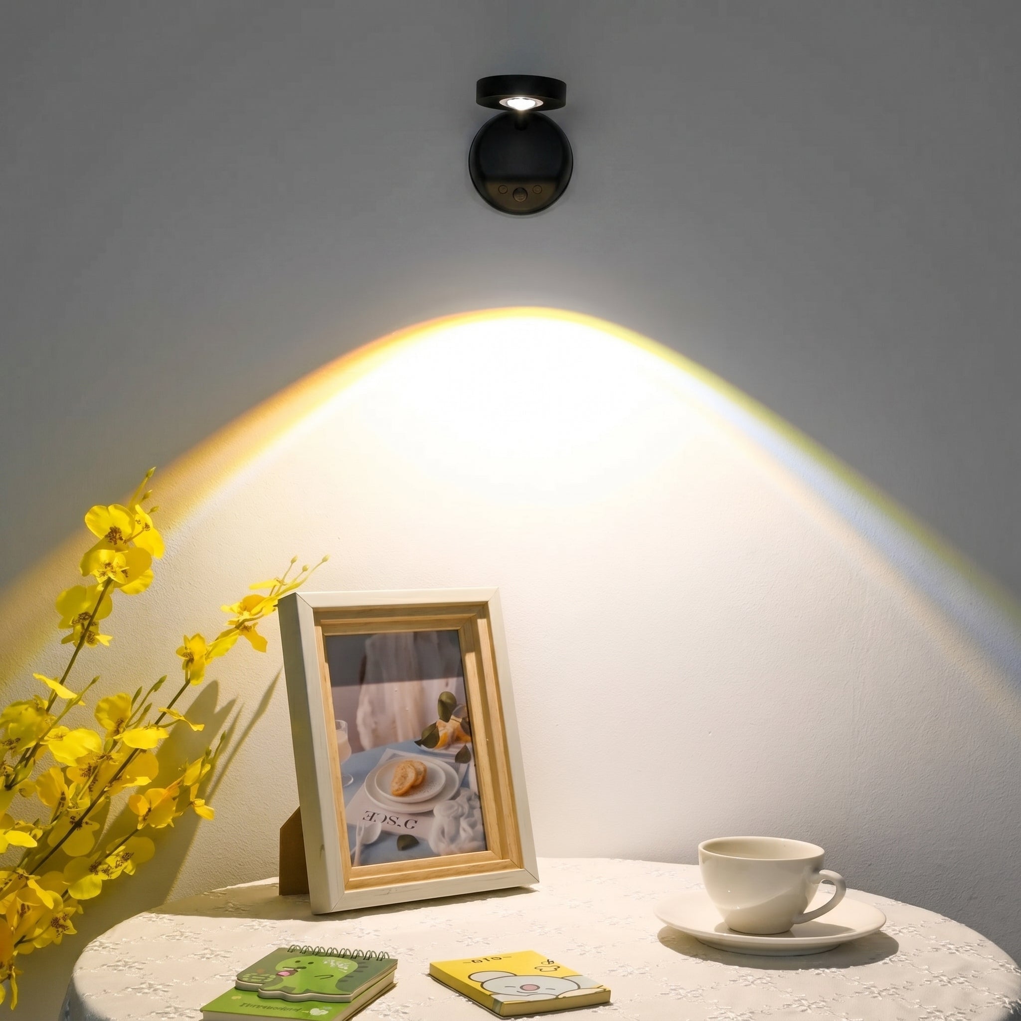Faretto LED da parete orientabile per quadri e decorazioni