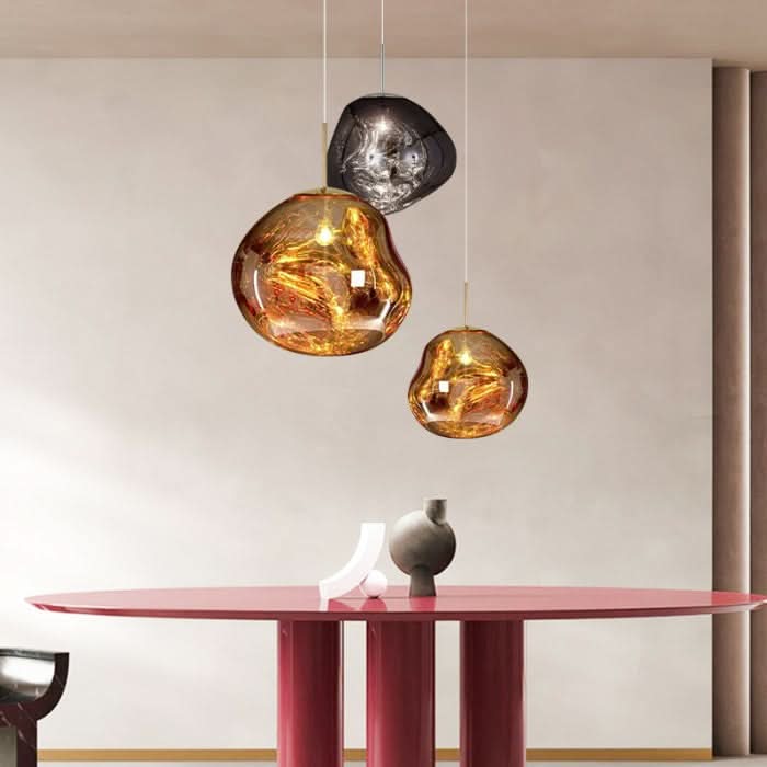Lampada da soffitto LED in acrilico dinamico con finitura a specchio