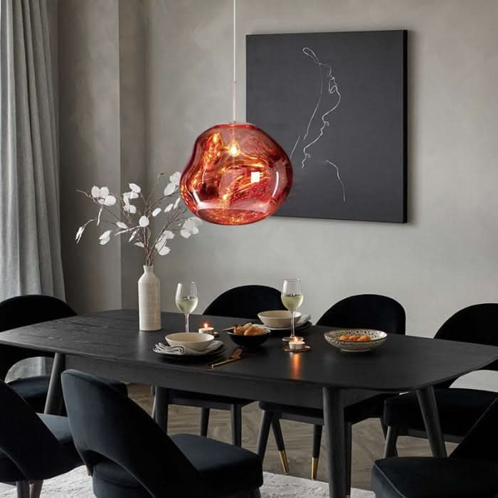 Lampada da soffitto LED in acrilico dinamico con finitura a specchio