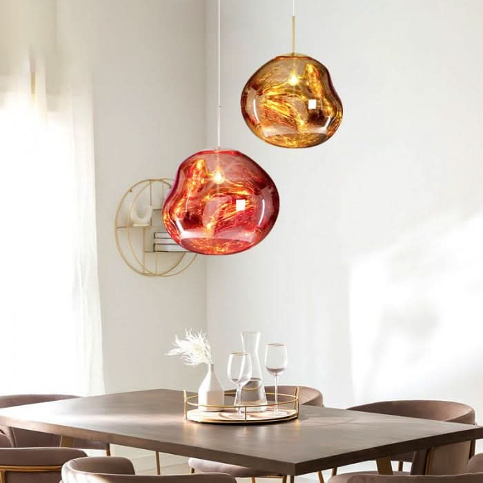 Lampada da soffitto LED in acrilico dinamico con finitura a specchio