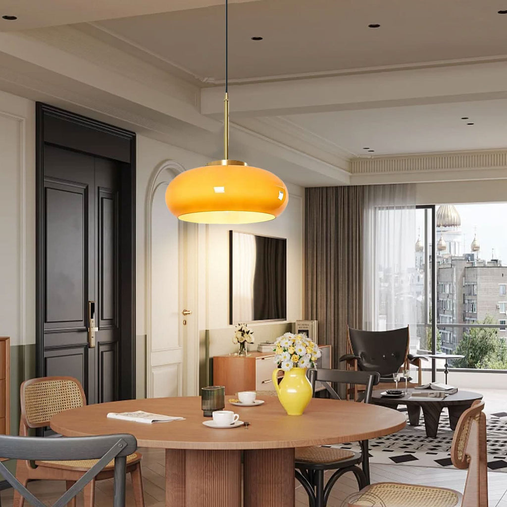 Lampada a Sospensione in Vetro – Lampada Moderna Dimmerabile a Forma di Pane