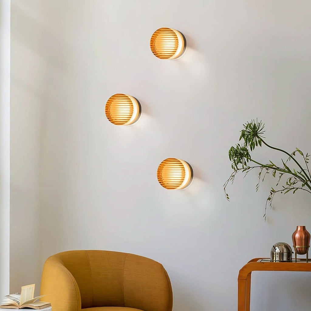 Moderna Lampada da Parete LED Rotonda