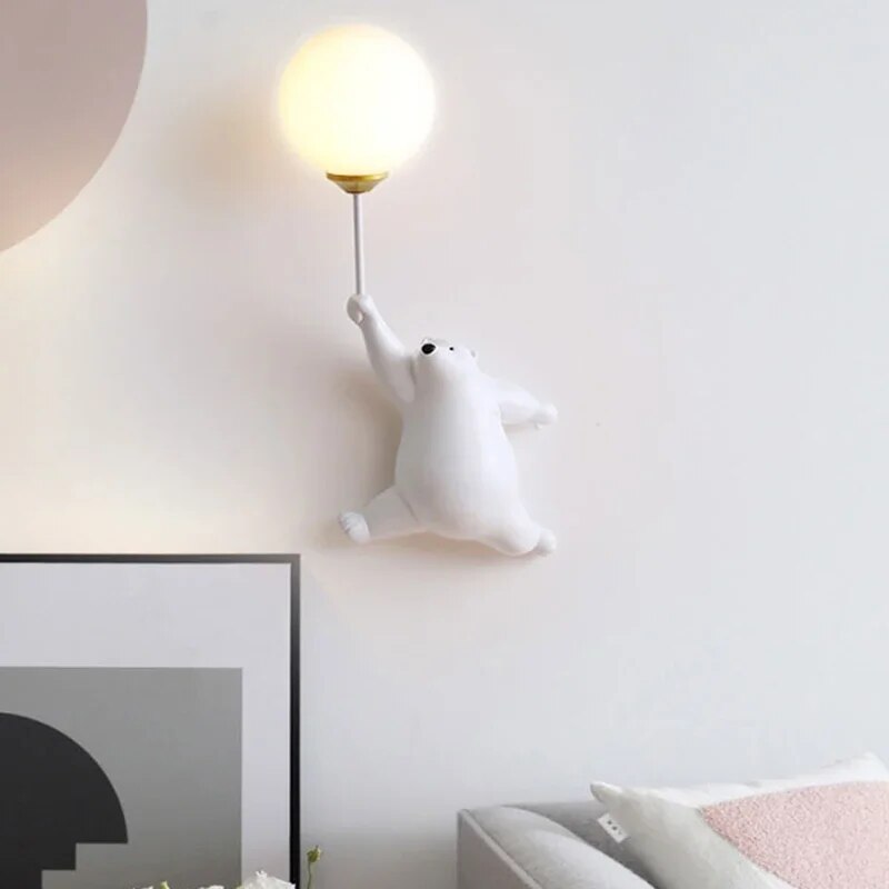 Moderna lampada a LED da parete per camerette – Lampada da parete di design