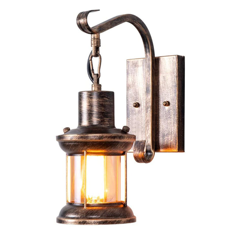 Elyon | Lampada da Parete Industriale Vintage in Metallo Bronzo per Camera da Letto, Soggiorno e Interni Eleganti