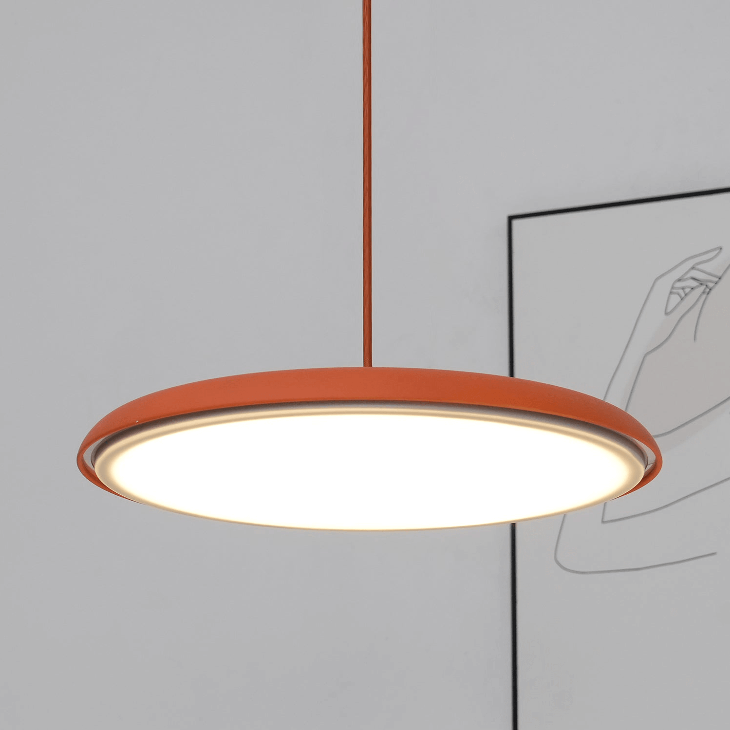 Lampada a Sospensione dal Design Semplice per Ambienti Moderni