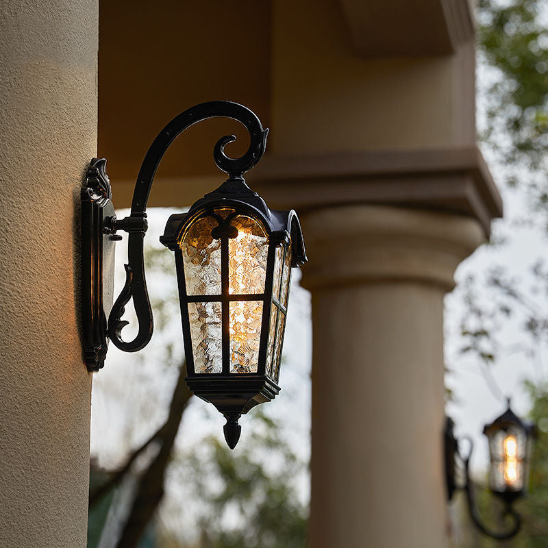 Luce da Parete Solare Vintage da Esterno con Telecomando