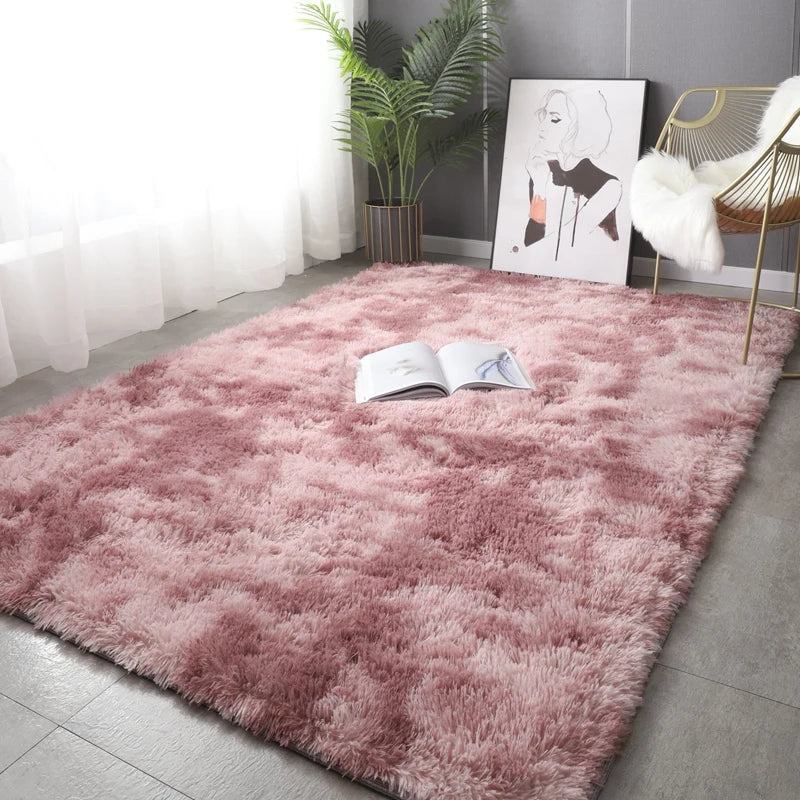 Elegant Round Non-Slip Ultra Soft Fluffy Rug for Home
