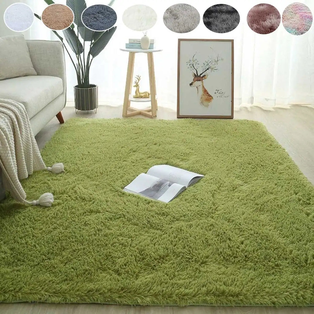 Elegant Round Non-Slip Ultra Soft Fluffy Rug for Home