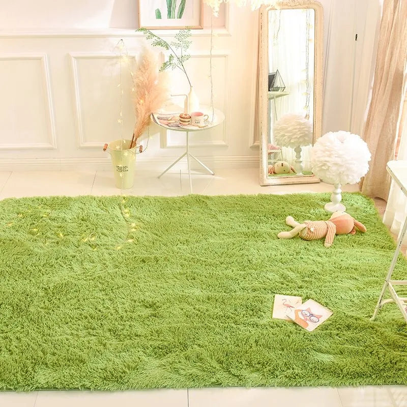 Elegant Round Non-Slip Ultra Soft Fluffy Rug for Home