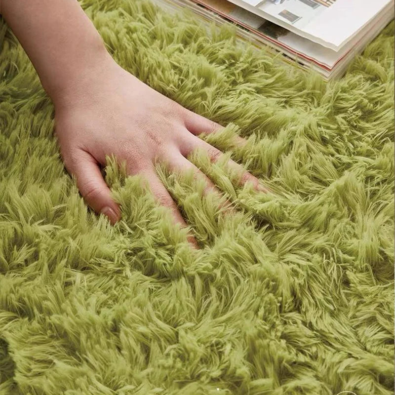 Elegant Round Non-Slip Ultra Soft Fluffy Rug for Home
