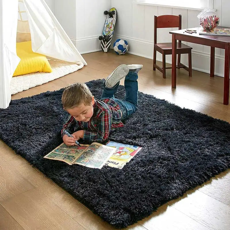 Elegant Round Non-Slip Ultra Soft Fluffy Rug for Home