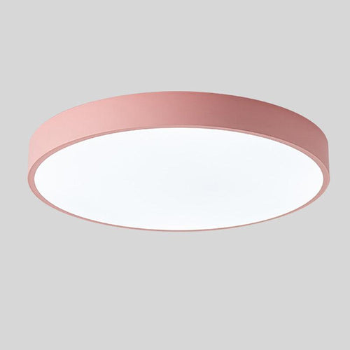 Scandinavian Circular LED Ceiling Light Fixture - Versatile, Elegant
