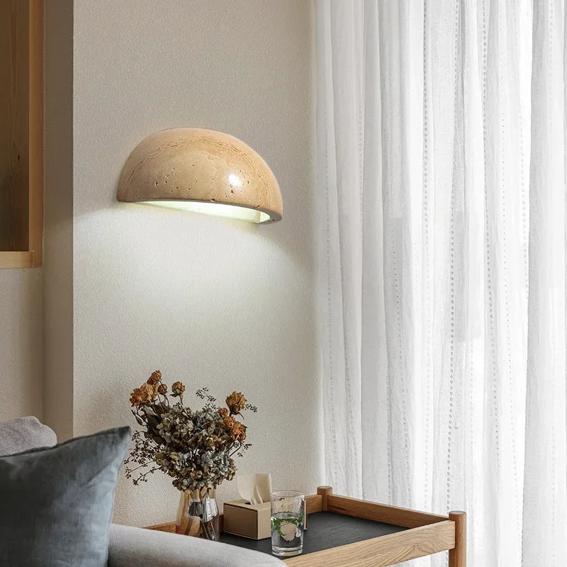 Elegant Stone LED Wall Light with Energy Efficiency