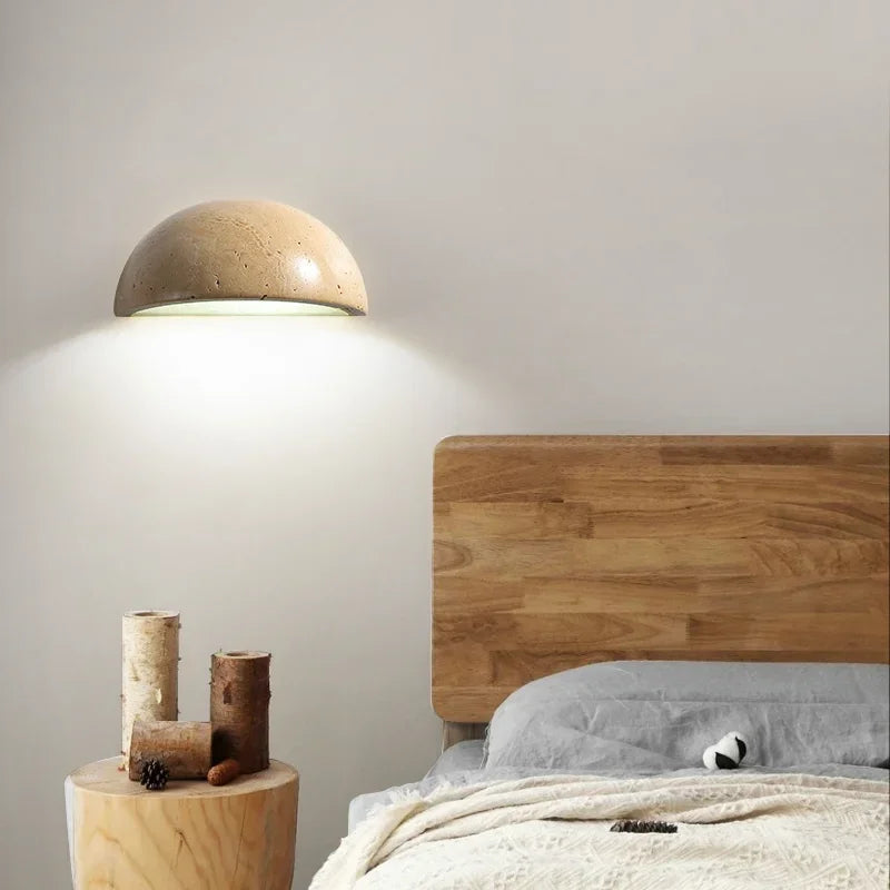 Elegante Applique LED in Pietra con Efficienza Energetica