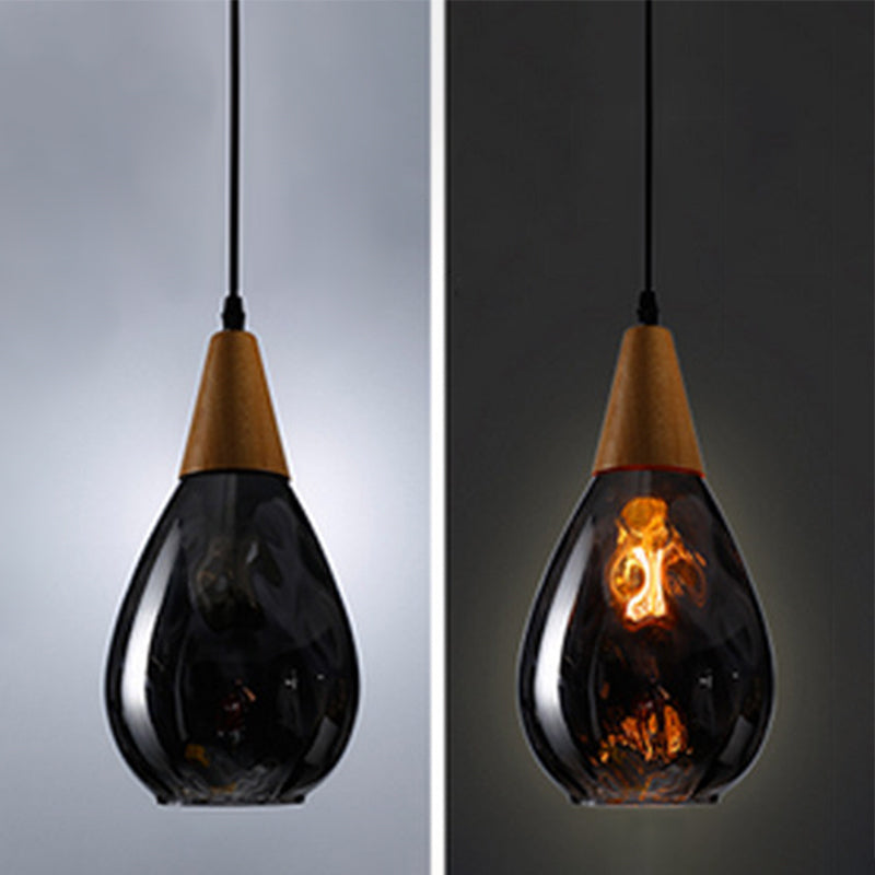 Lampada a sospensione in vetro a goccia elegante per la casa
