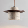 Elegant Travertine Pendant Light with Matte Finish