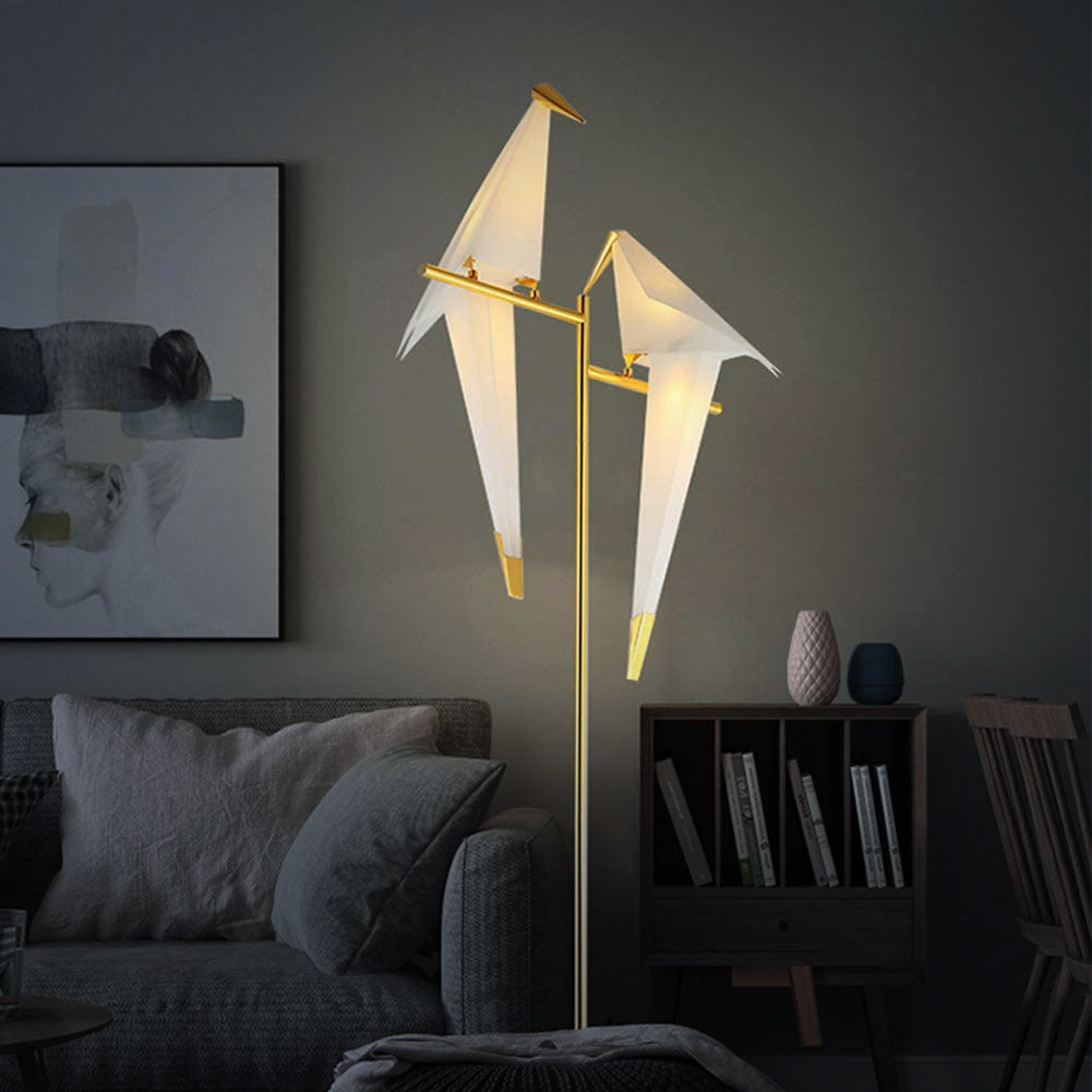 Elegant Origami Bird Lamp - Magnet Attachment