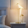 Elegant Origami Bird Lamp - Magnet Attachment