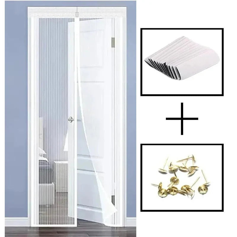 EMBRIZA – Tenda a Rete Magnetica Morbida con Elegante Ricamo