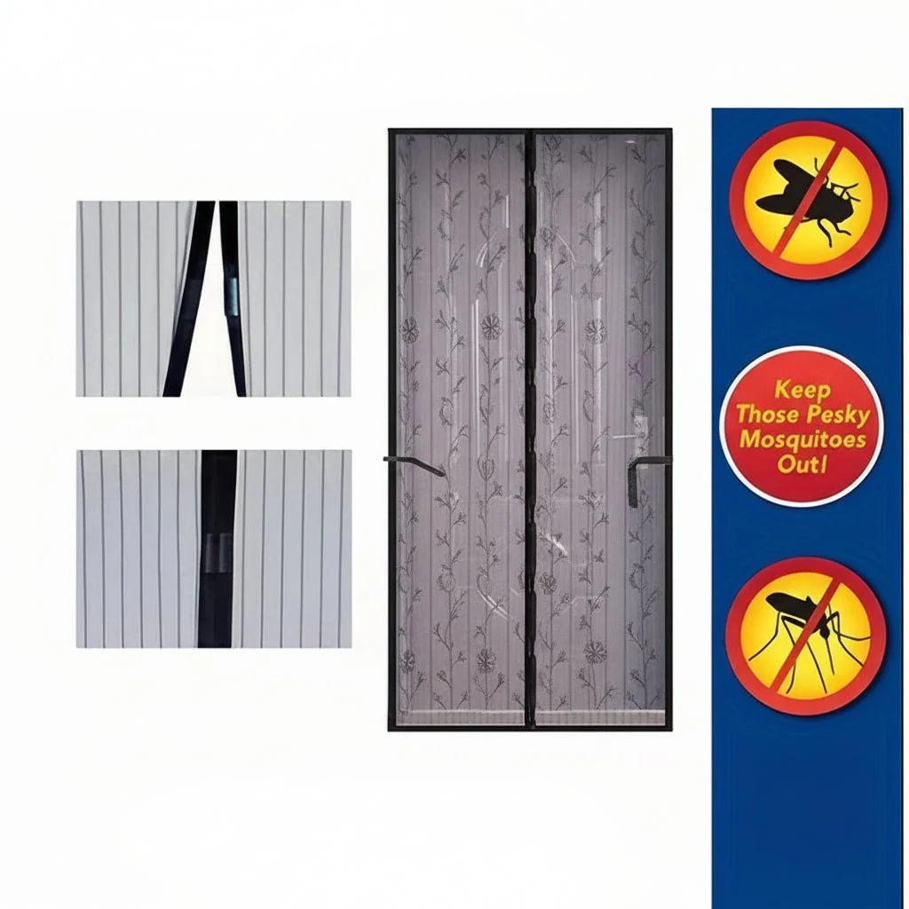EMBRIZA – Tenda a Rete Magnetica Morbida con Elegante Ricamo