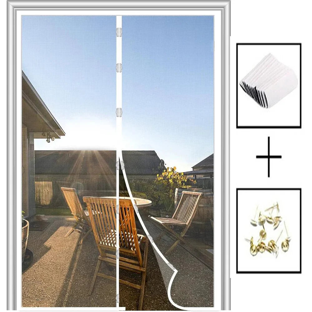 EMBRIZA – Tenda a Rete Magnetica Morbida con Elegante Ricamo