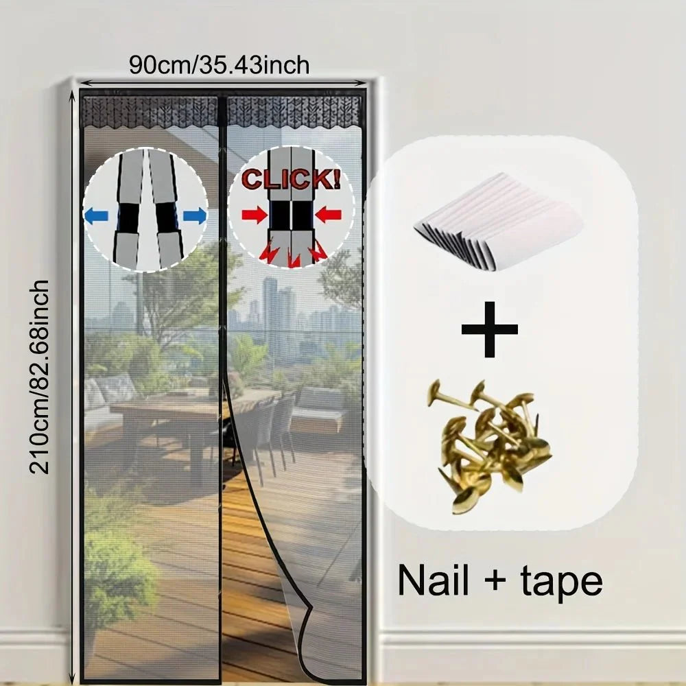 EMBRIZA – Tenda a Rete Magnetica Morbida con Elegante Ricamo