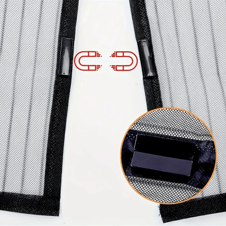 EMBRIZA – Tenda a Rete Magnetica Morbida con Elegante Ricamo