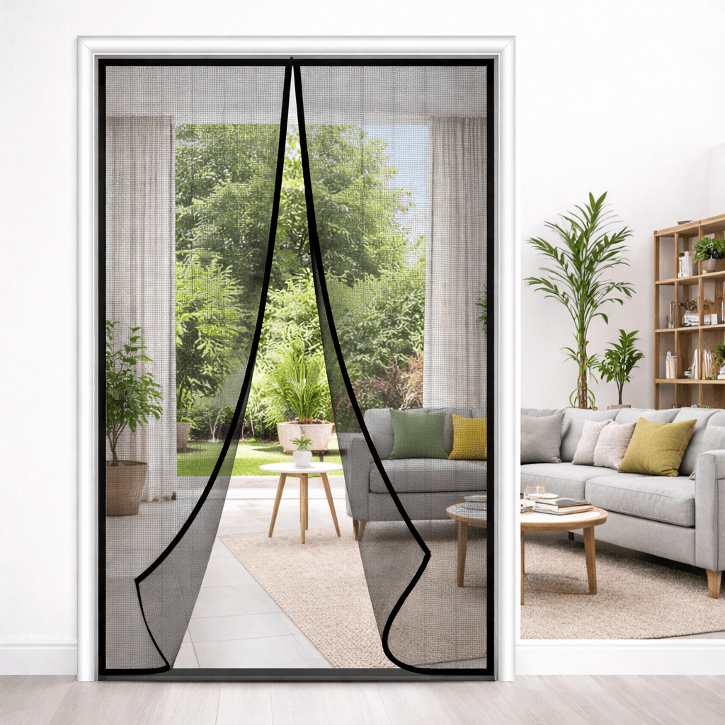 EMBRIZA – Tenda a Rete Magnetica Morbida con Elegante Ricamo