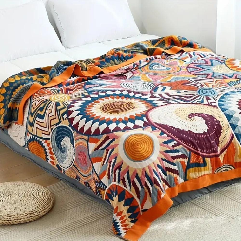 Coperta in Cotone Sunburst