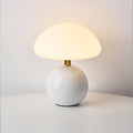Lampada da tavolo in ceramica a forma di fungo francese - Illuminazione in stile vintage per arredamento domestico e soggiorno