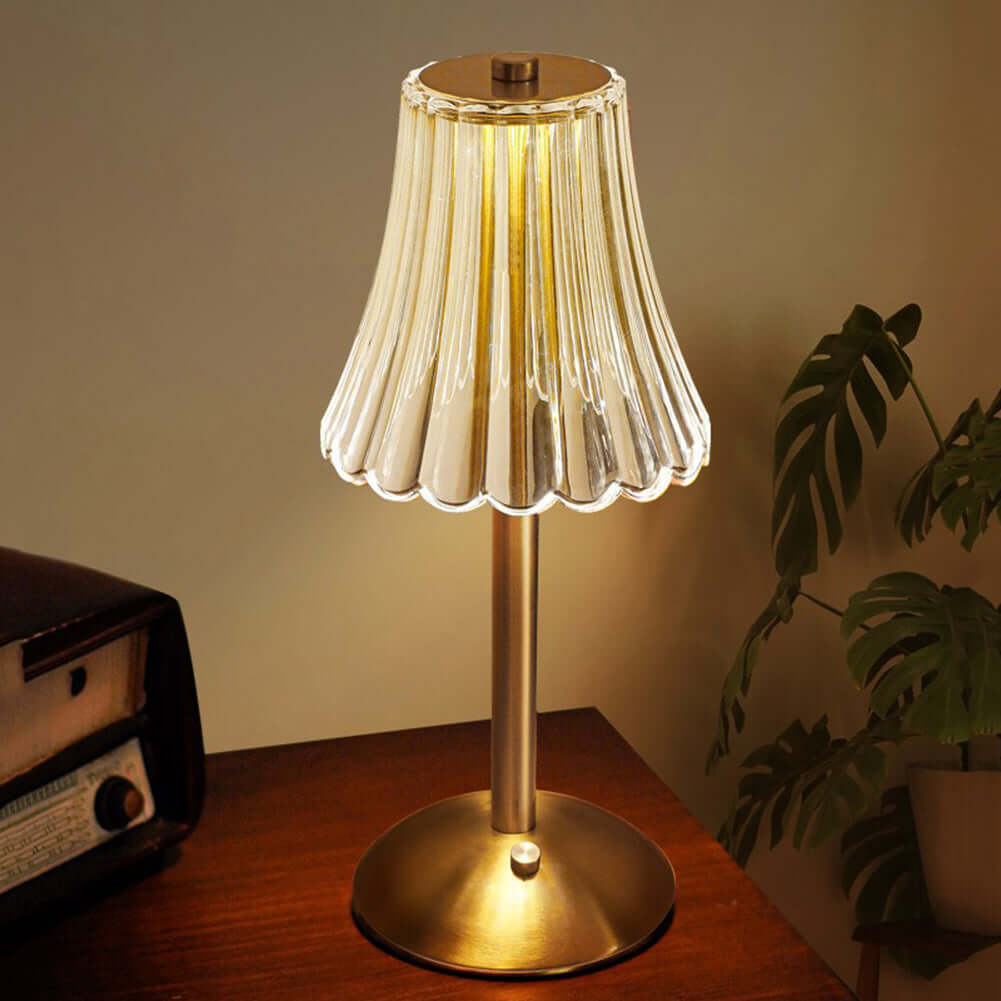 Lampada da Tavolo in Cristallo Attivata dal Tocco