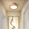 Lampada da soffitto rotonda in legno scandinavo – Eleganza nordica