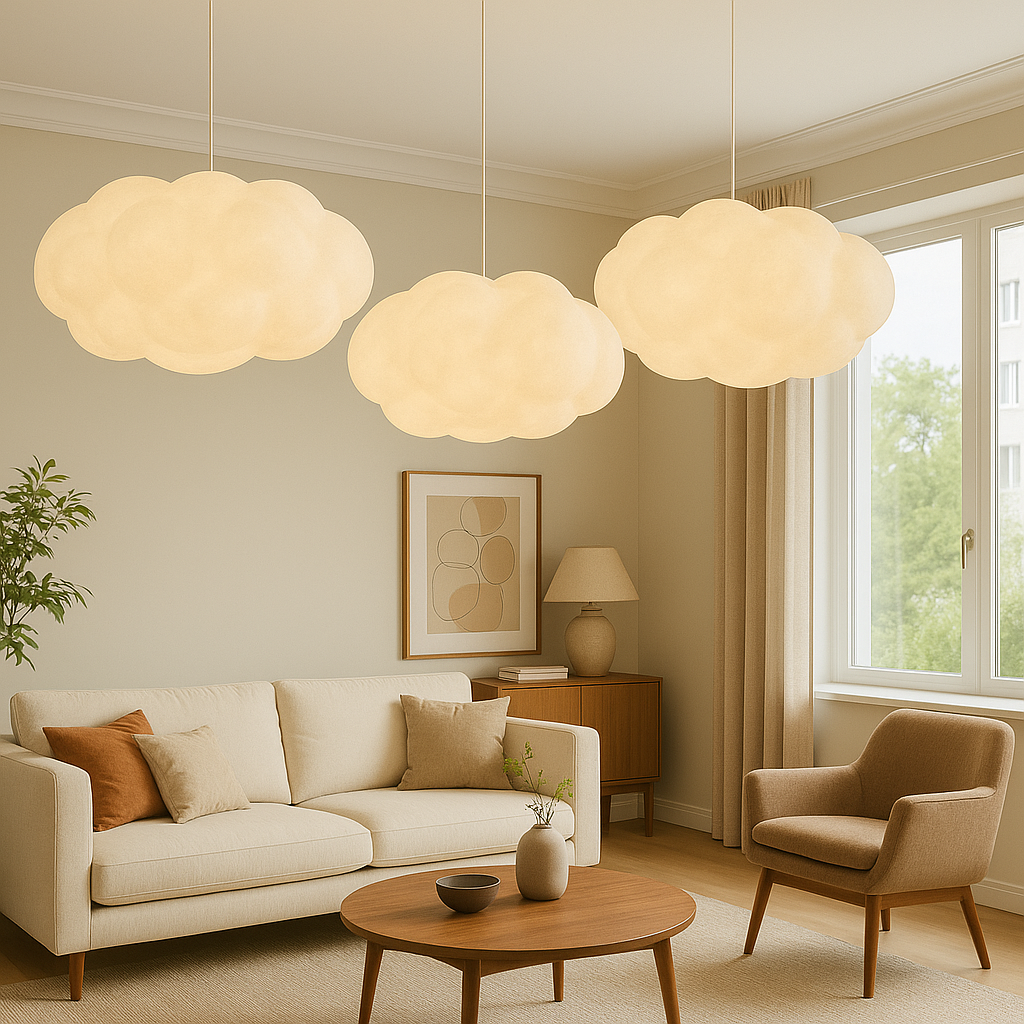 Bellavue | Lampada a sospensione LED moderna ispirata alle nuvole