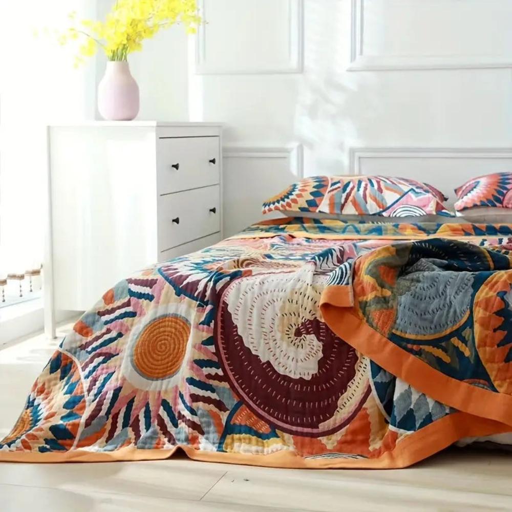 Coperta in Cotone Sunburst