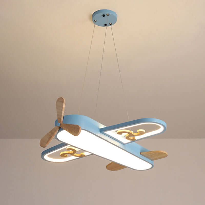 Lampada a Soffitto LED a Forma di Aereo per Stanza dei Bambini con Telecomando