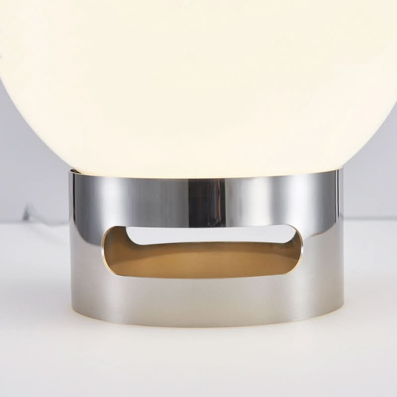 Lampada da Tavolo in Vetro Opalino Bauhaus