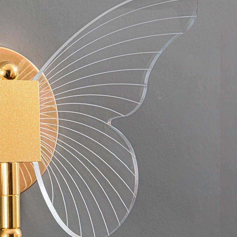 Lampada a Muro LED con Effetto Farfalla in Stile Sottile