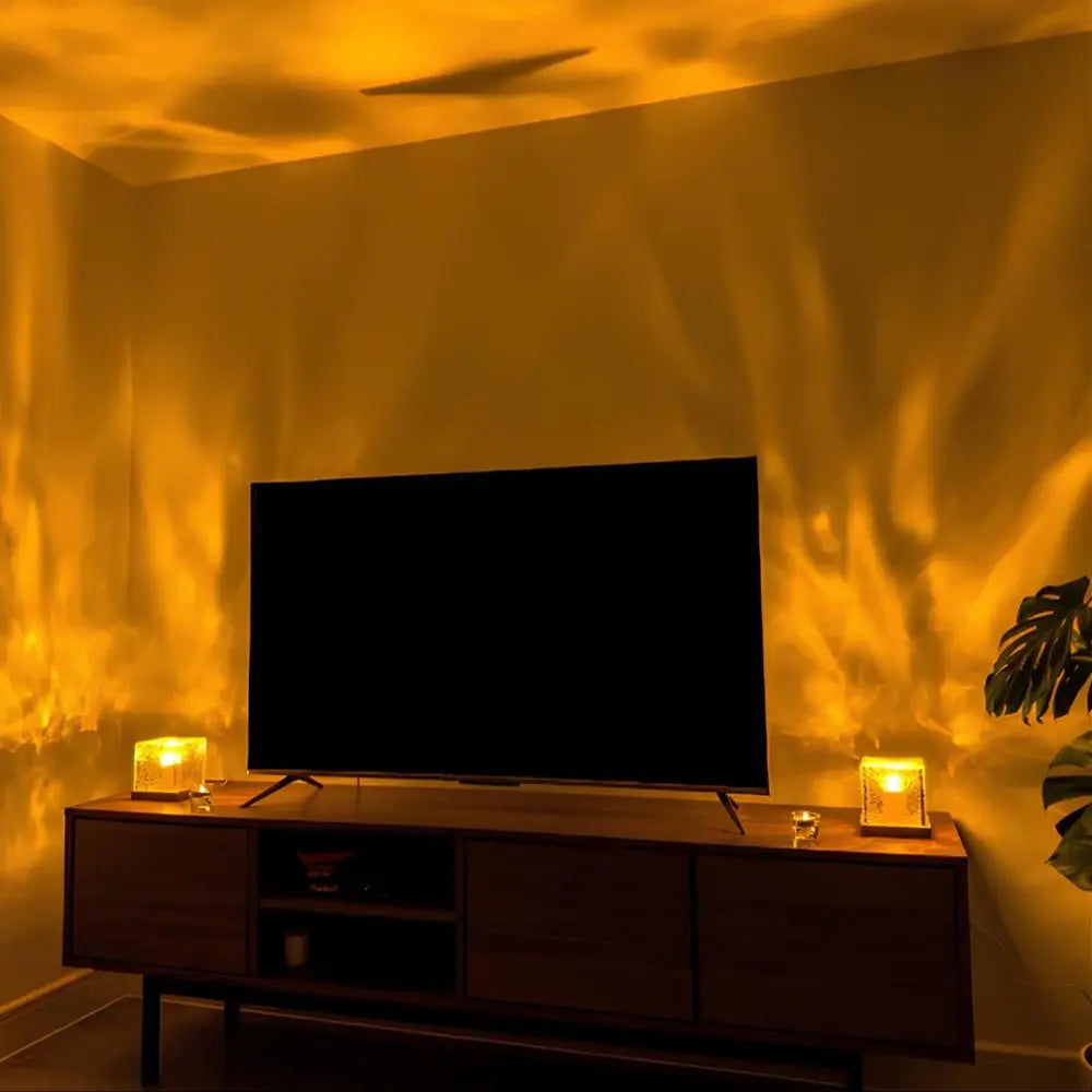 Serox | Lampada Cubica LED con Effetto Aurora Luce Ambientale a 16 Colori