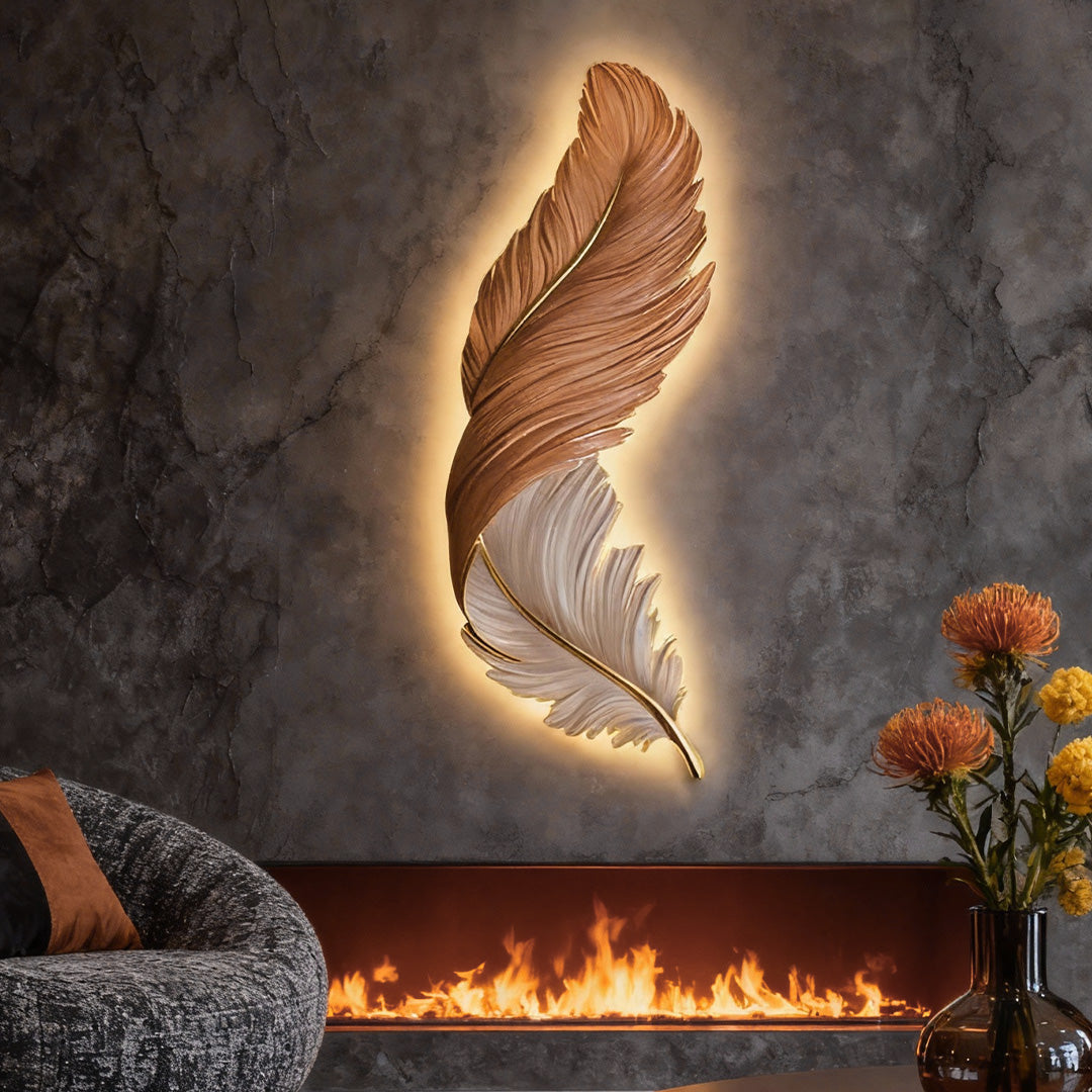 Zyvox | Arte Murale a LED con Design Inciso per Decorazione di Camere da Letto e Soggiorni