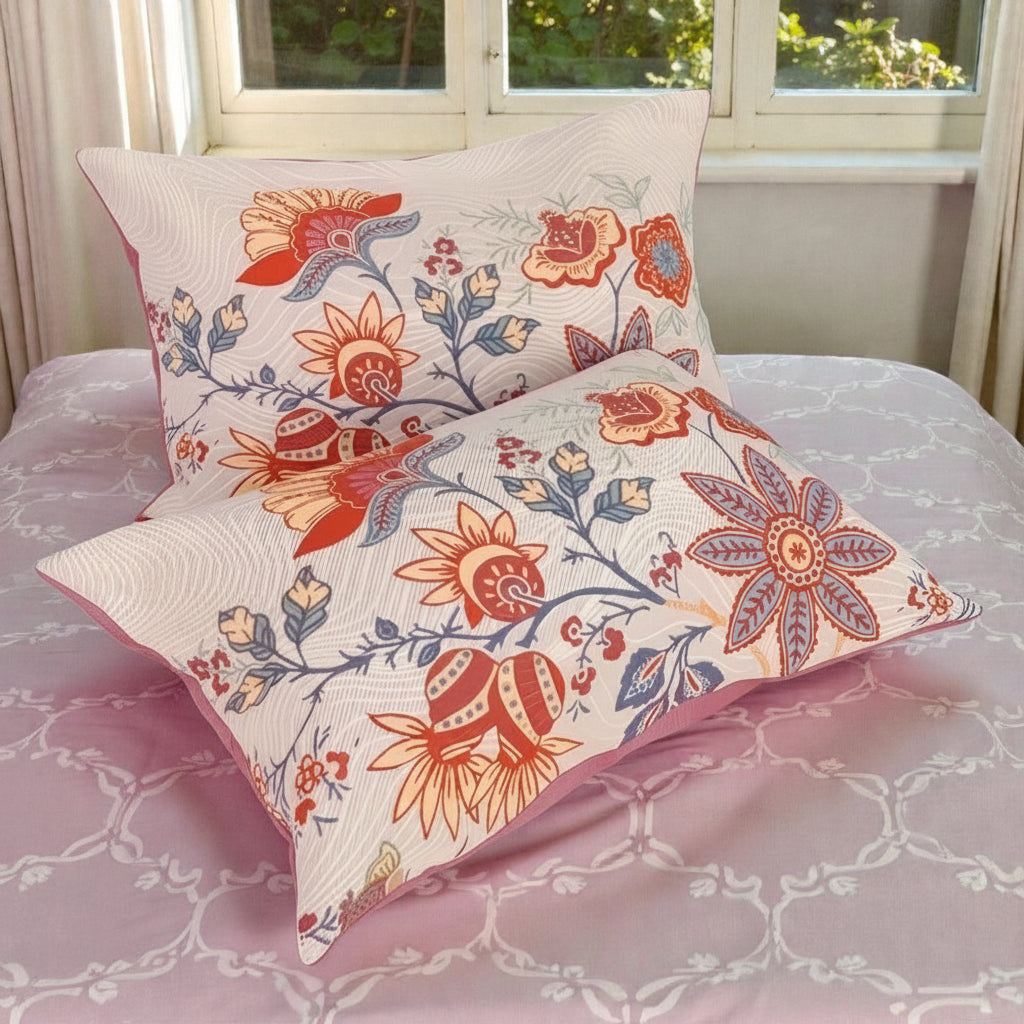 Federe Boho Floreali Rustiche | Set da 2 pezzi
