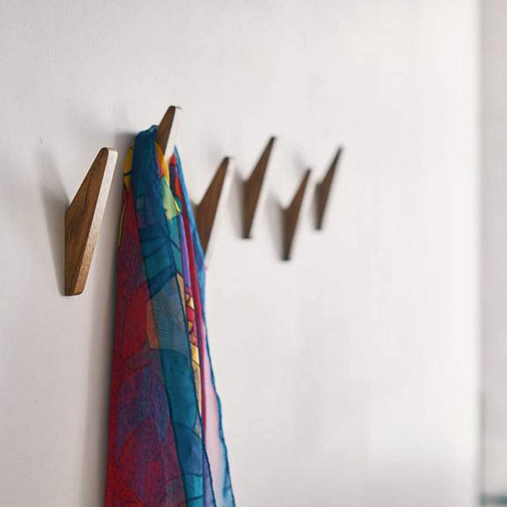 Set di Ganci a Muro Nordhaak – 6 Ganci Minimalisti in Legno Massello