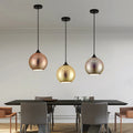 Lampada da soffitto in vetro perforato