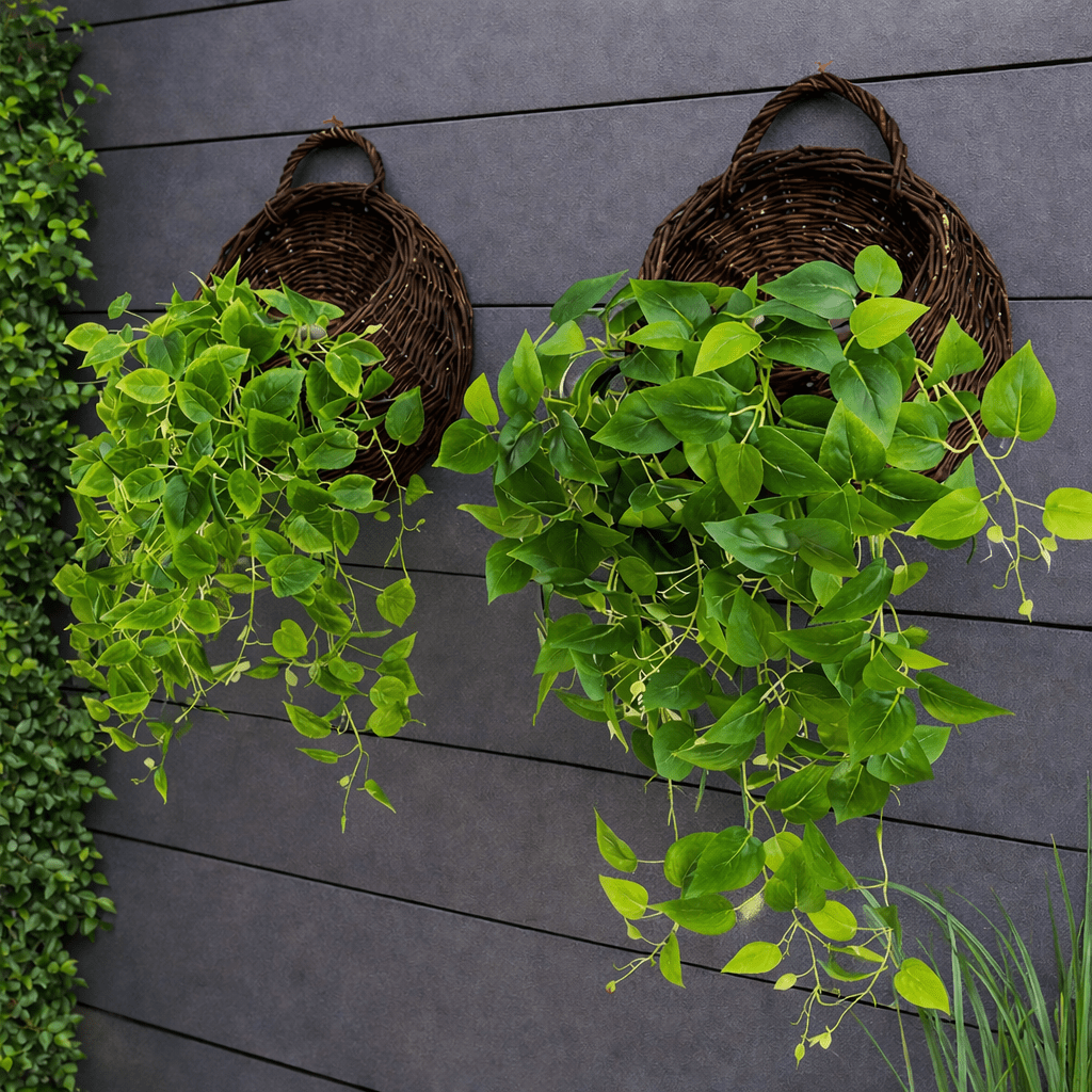 FLORABASK – Elegante Cesto in Vimini per Piante Decorative