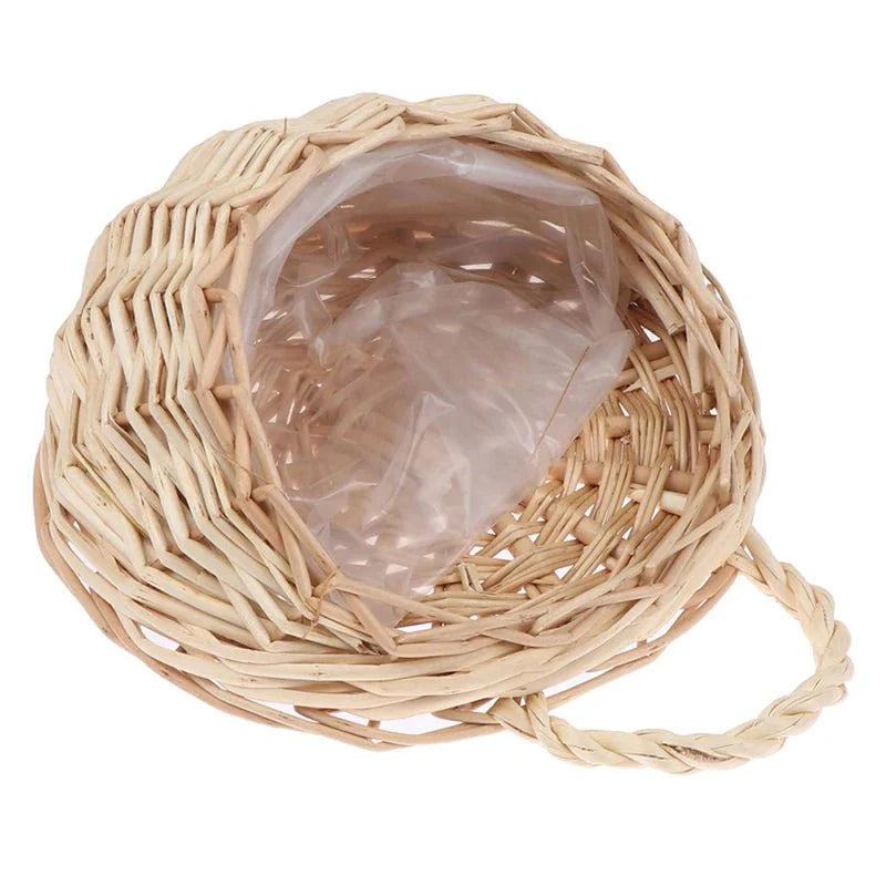 FLORABASK – Elegante Cesto in Vimini per Piante Decorative